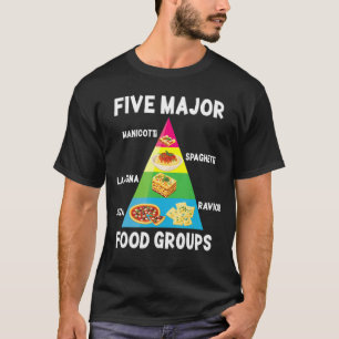 T-shirt Alimentation italienne Spaghetti Pizza Ravioli Gro