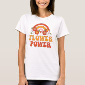 T-shirt Alimentation par fleur rétro (Devant)