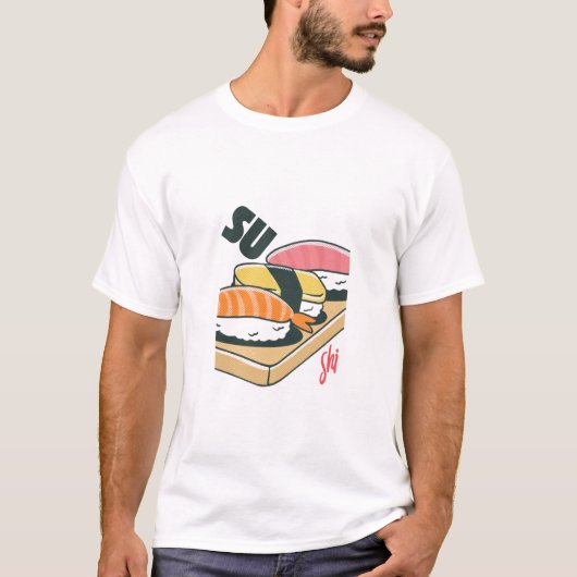 T-shirt Alimentation sushi (Devant)