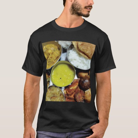 T-shirt Alimentation végétarienne indienne (Devant)