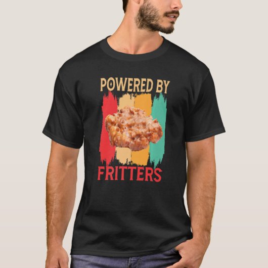 T-shirt Alimenté Par Apple Fritters Retro Apple Fritter (Devant)