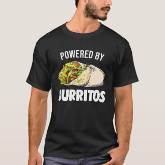 T-shirt Alimenté Par Burritos Tortilla Burrito Alimentatio