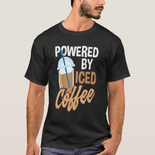 T-shirt Alimenté Par Café Glacé Café