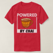 T-shirt Alimenté Par Chai Chai Latte Tea Addict 1 (Design devant)