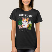 T-shirt Alimenté Par Chats Plantes Iced Matcha Thé Vert Dr (Devant)