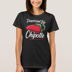 T-shirt Alimenté Par Chipotle Chili Flavor Épicé Aliments