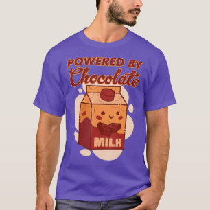 T-shirt Alimenté Par Chocolat Barre De cacao Foncé Bo Choc