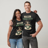 T-shirt Alimenté Par Coffee Mason (Unisexe)
