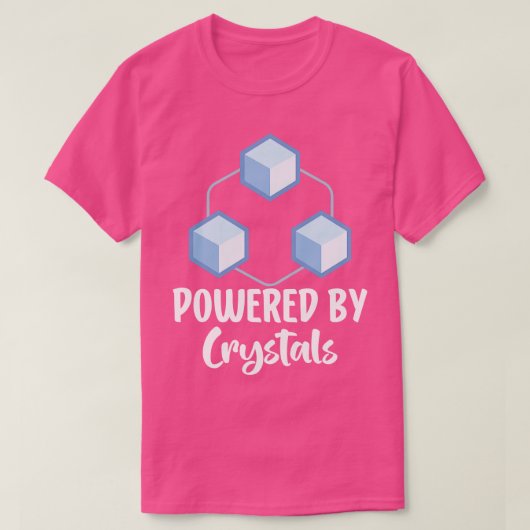T-shirt Alimenté par des cristaux 2 (Design devant)
