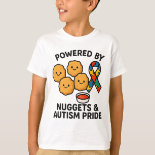 T-shirt Alimenté par des nuggets de poulet et fierté de l'