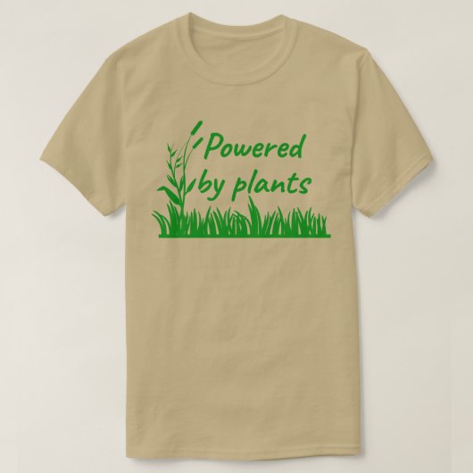 T-shirt Alimenté Par Des Plantes (Design devant)