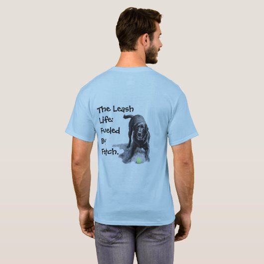 T-shirt Alimenté par Fetch (Dos entier)