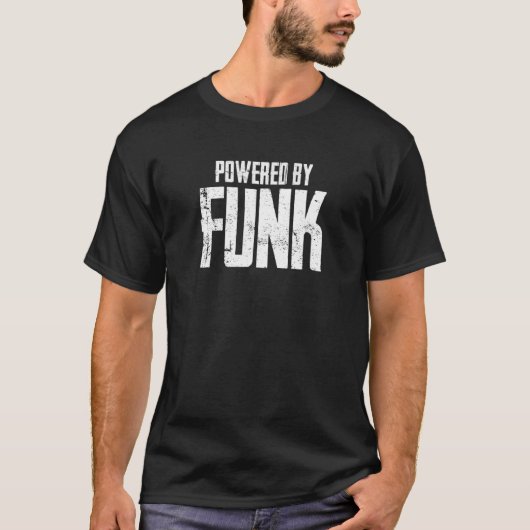 T-shirt Alimenté Par Funk Music (Devant)