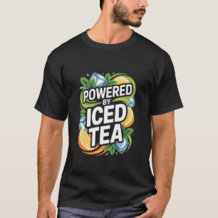 T-shirt Alimenté par Iced Tea Vibe Citronnée Rafraîchissan