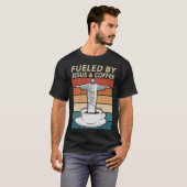 T-shirt Alimenté Par Jésus Et Café (Devant entier)