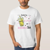T-shirt Alimenté Par K Pop Et Bubble Tea Kawaii Boba Tea (Devant)