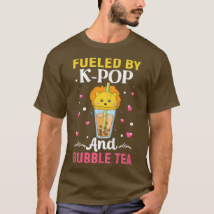 T-shirt Alimenté par K-Pop et Bubble Tea Premium 