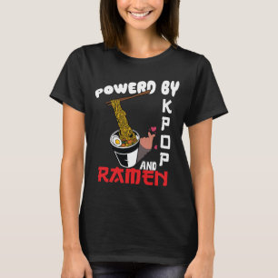 T-shirt Alimenté par K-pop et Ramen Kpop Merch Marchandise