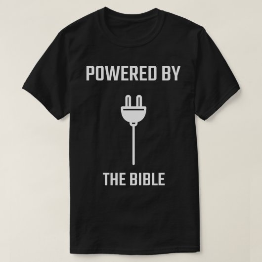 T-shirt Alimenté Par La Bible (Design devant)