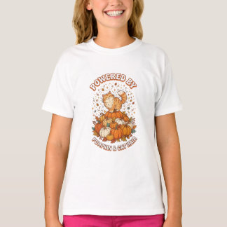 T-shirt Alimenté par la citrouille et les poils de chat Dr