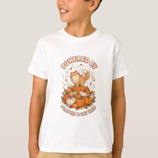 T-shirt Alimenté par la citrouille et les poils de chat Dr