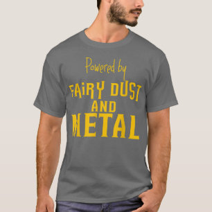 T-shirt Alimenté Par La Poussière Et Le Métal Fraisés —