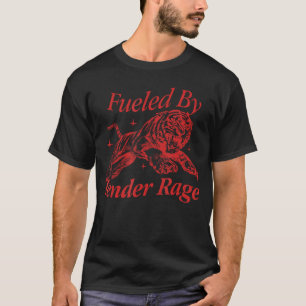 T-shirt Alimenté par la rage de l'expéditeur Citation garç