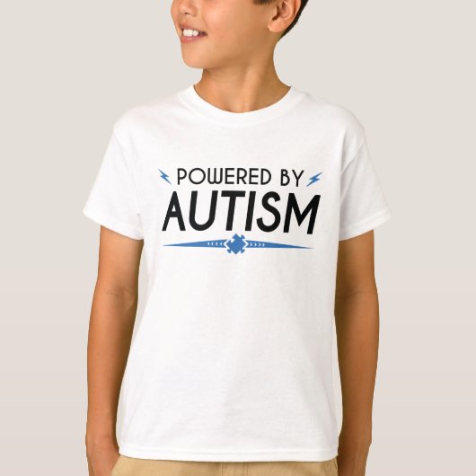 T-shirt Alimenté Par L'Autisme (Devant)