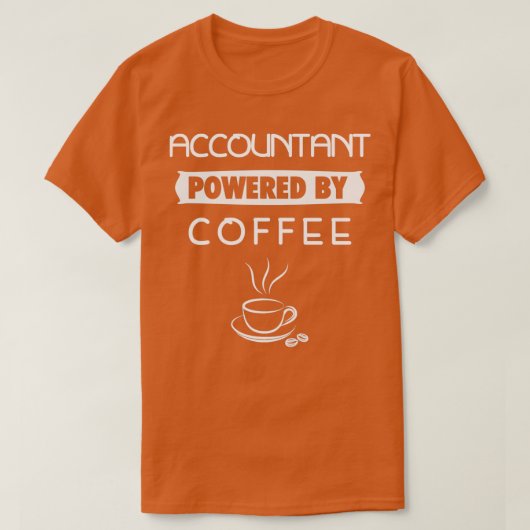 T-shirt Alimenté par le café (Design devant)