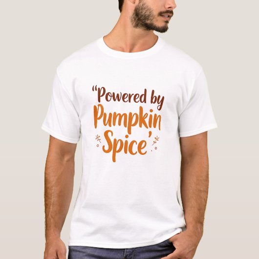 T-shirt Alimenté par le Citrouille Spice (Devant)