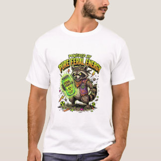 T-shirt Alimenté par l'énergie purement sauvage Drôle de R