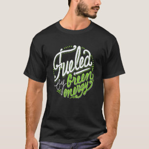 T-shirt Alimenté par l'énergie verte Vêtements végans par