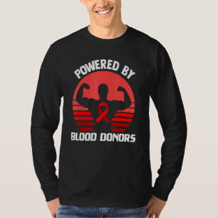T-shirt Alimenté Par Les Donneurs De Sang - Dons De Sang F