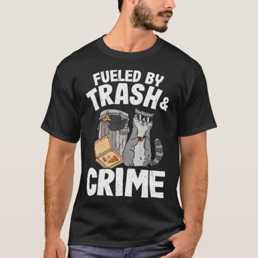 T-shirt Alimenté Par Les Ordures Et Le Crime Les Ordures P (Devant)