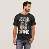 T-shirt Alimenté Par Les Ordures Et Le Crime Les Ordures P (Devant entier)