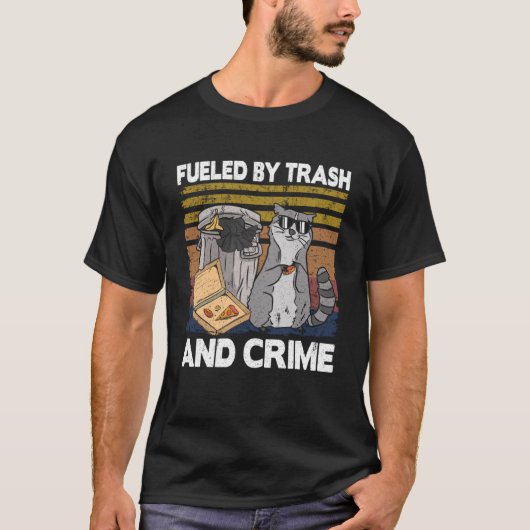 T-shirt Alimenté Par Les Ordures Et Le Crime Les Ordures P (Devant)