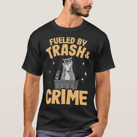 T-shirt Alimenté Par Les Ordures Et Le Crime Les Ordures P (Devant)