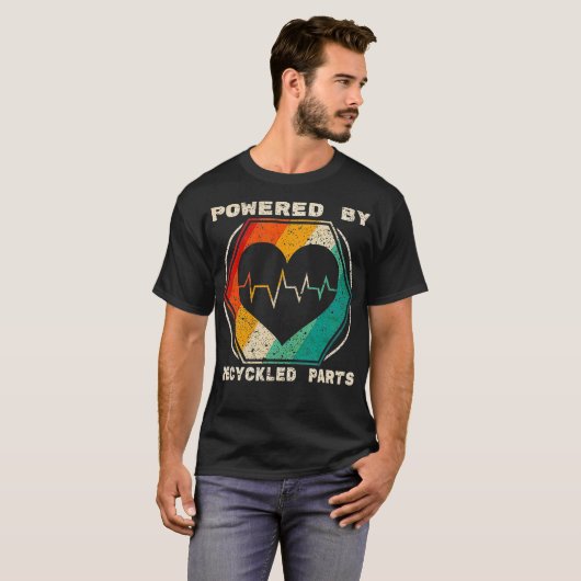 T-shirt Alimenté Par Les Parties Recyclées Transplantation (Devant entier)