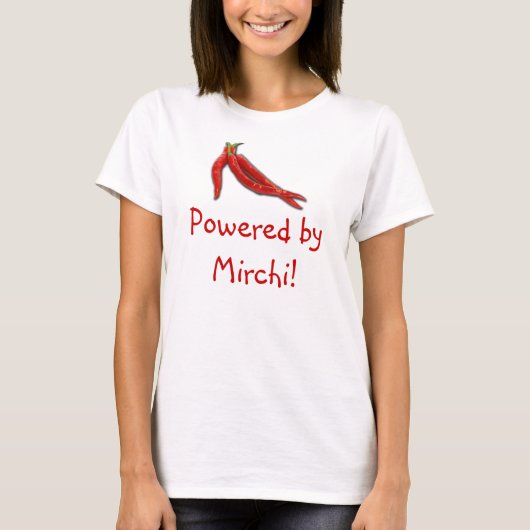 T-shirt Alimenté par Mirchi (Devant)