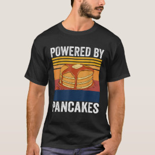 T-shirt Alimenté par Pancakes Funny Thanksgiving food Frie
