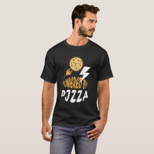 T-shirt Alimenté par Pizza – Conception amusante pour les