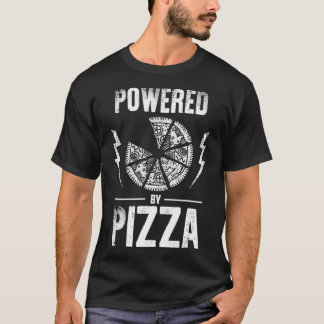 T-shirt Alimenté par Pizza Funny Pizza Lover