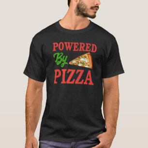 T-shirt Alimenté Par Pizza Pizzaholics Pizza Italienne