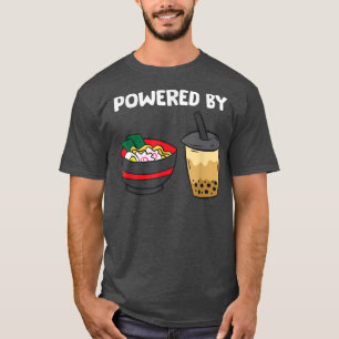 T-shirt Alimenté Par Ramen Et Thé À Bulle1561