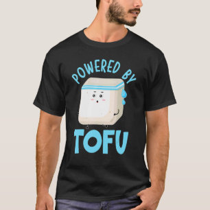 T-shirt Alimenté Par Tofu Foodie Bean Curd Tofu Lover_1