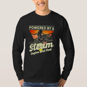 T-shirt Alimenté Par Un Moteur À Vapeur Et Un Loc De Train
