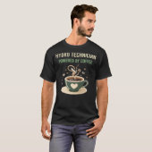 T-shirt Alimenté Par Un Technicien En Hydro-Café (Devant entier)