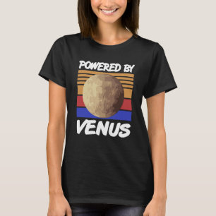 T-shirt Alimenté par VENUS Retro Solar System Planet Desig