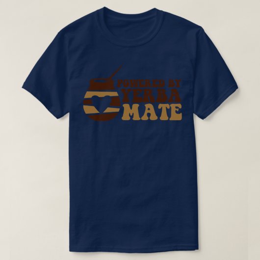 T-shirt Alimenté Par Yerba Mate (Design devant)