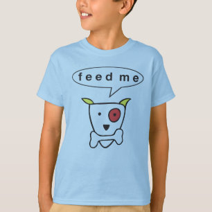 T-shirt "Alimentez-moi" les enfants pièce en t